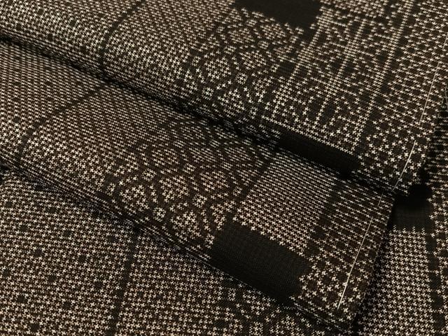 平和屋着物●本場大島紬　7マルキ　短冊吉祥花文　正絹　逸品　未使用　CAAZ9986vp