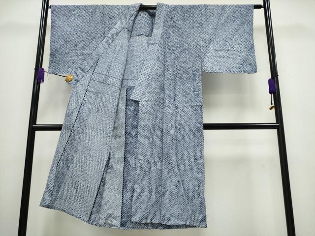 平和屋着物∴夏物　男性　浴衣　有松鳴海絞り　三浦絞り　綿　逸品　CABA0435ng_2