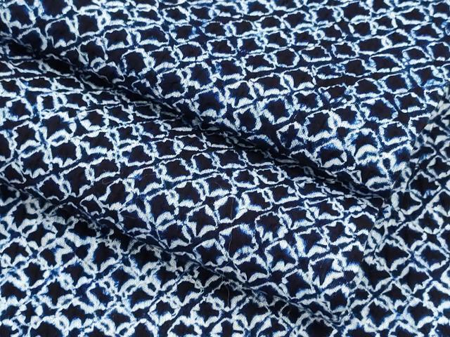 平和屋着物∴夏物　男性　浴衣　有松鳴海絞り　三浦絞り　松坂屋扱い　綿　逸品　未使用　CABA0455ng