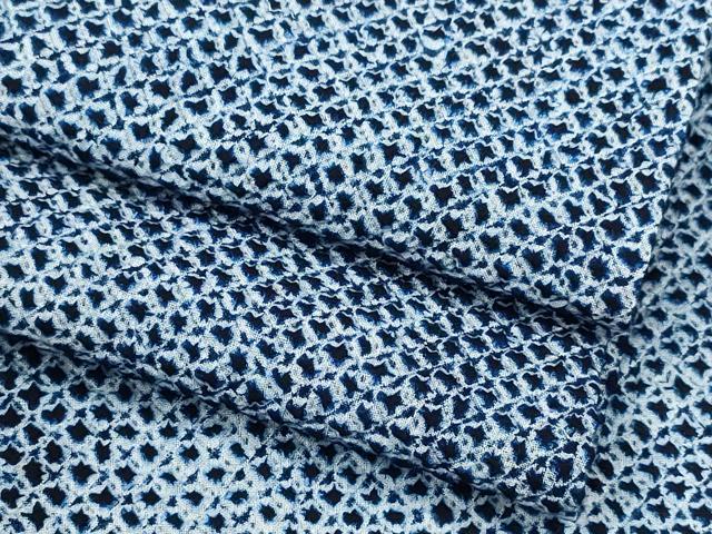 平和屋着物∴夏物　男性　浴衣　有松鳴海絞り　三浦絞り　綿　逸品　CABA0507ng