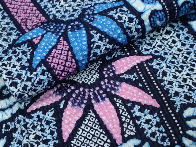 平和屋着物∴夏物 浴衣 笹竹唐草文 CABA0514ng