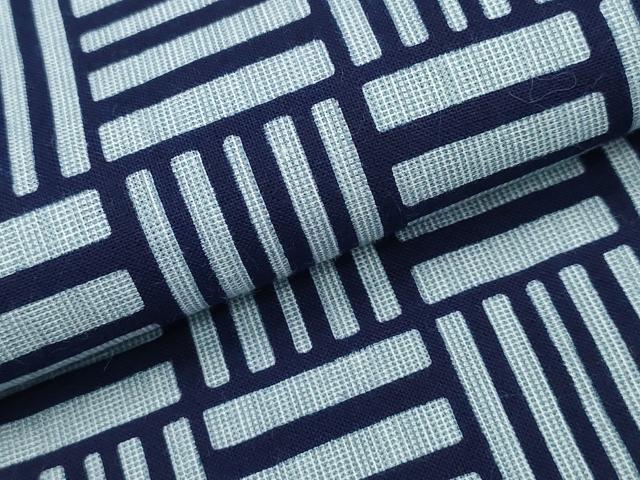 平和屋着物∴夏物　男性　浴衣　網代文様　綿　逸品　未使用　CABA0715ng_4
