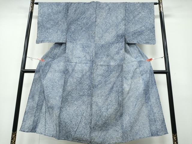 平和屋着物∴夏物　男性　浴衣　有松鳴海絞り　三浦絞り　綿　逸品　CABA0774ng_1