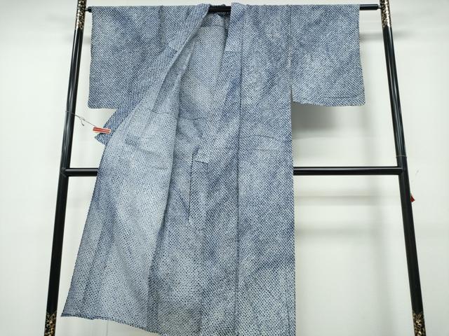 平和屋着物∴夏物　男性　浴衣　有松鳴海絞り　三浦絞り　綿　逸品　CABA0774ng_2