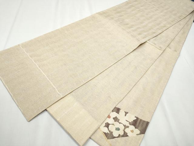 平和屋着物▽スリーシーズン　春夏秋　太鼓柄袋帯　切嵌花文　金糸　正絹　逸品　CABA0828hy_6