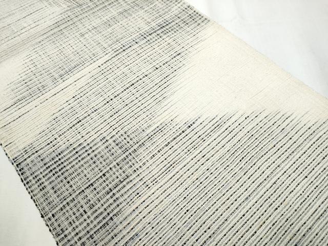 平和屋着物●八寸名古屋帯　紬地　藍　霞文　正絹　逸品　CABA0858hy 平和屋着物○八寸名古屋帯 紬地 藍 霞文 正絹 逸品 CABA0858hy