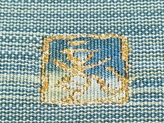 平和屋着物●爪掻き本綴れ　八寸名古屋帯　作家物　成物　金糸　正絹　逸品　CABA0901hy 平和屋着物○爪掻き本綴れ 八寸名古屋帯 作家物 成物