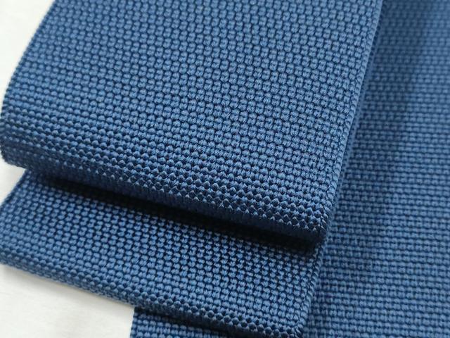 平和屋着物●男性　本場筑前博多織　角帯　青褐色　正絹　逸品　未使用　CABA0970hy