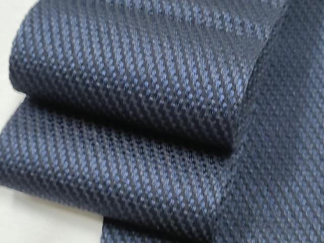 平和屋着物●男性　本場筑前博多織　角帯　霞文　寺嶋織物監修　証紙付き　正絹　逸品　CABA0981hy