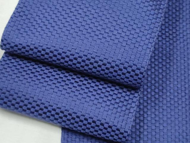 平和屋着物●男性　本場筑前博多織　角帯　霞文　後藤織物謹製　証紙付き　正絹　逸品　CABA0997hy