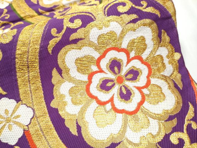 平和屋着物●両面　六通柄袋帯　立涌花文　金糸　CABA1027hy 平和屋着物○両面 六通柄袋帯 立涌花文 金糸 CABA1027hy