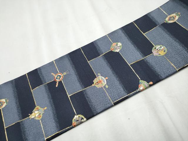 平和屋着物○ワンタッチつけ帯 インカの宝石 金糸 正絹 逸品 CABA1124hy