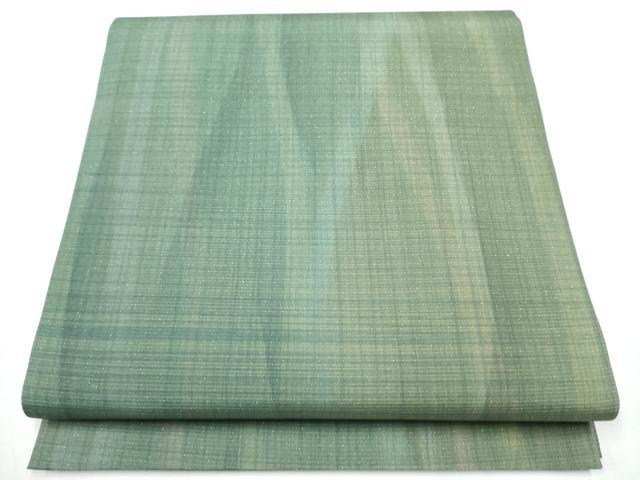 平和屋着物●全通柄袋帯　霞文　金通し地　正絹　逸品　未使用　CABA1160hy