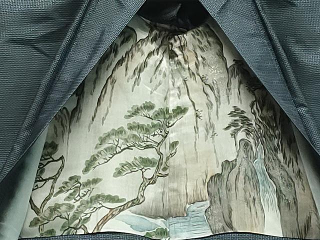 平和屋着物○男性 本場大島紬 アンサンブル 80亀甲 総詰め 正絹 逸品