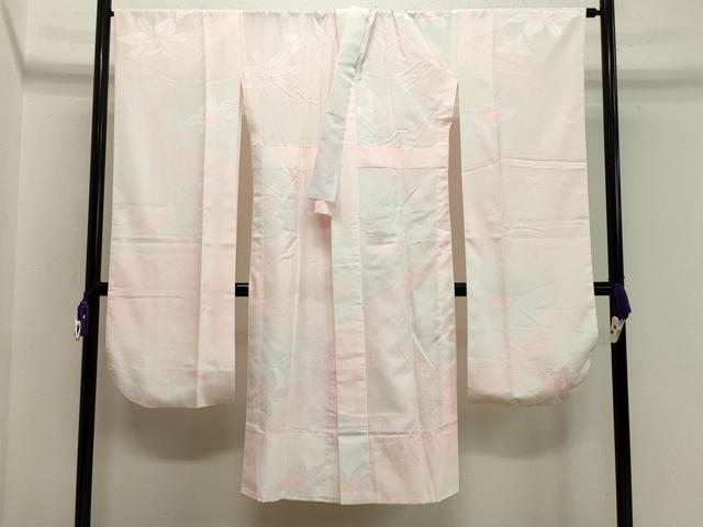 平和屋着物●振袖用長襦袢　無双仕立て　カトレア地紋　暈し染め　洗える着物　CABA1242gh