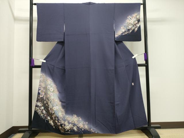 平和屋着物●越後十日町の一流染匠　桐屋・翠山工房　訪問着　辻が花　絞り　暈し染め　金彩　やまと金ラベル　正絹　逸品　CABA1350gh