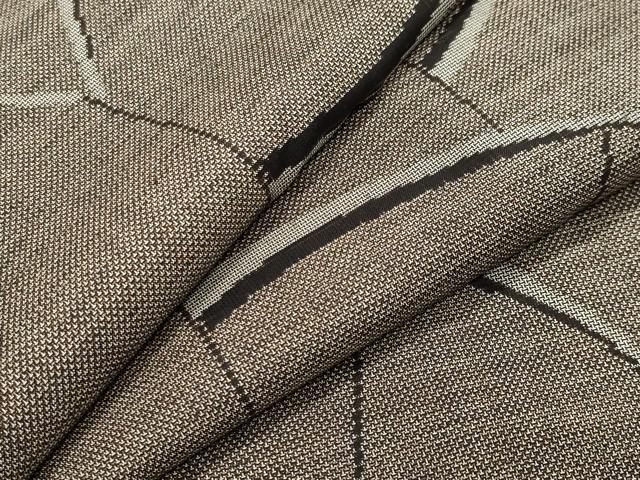 平和屋着物●本場大島紬　9マルキ　切嵌文様　正絹　逸品　CABA1356gh