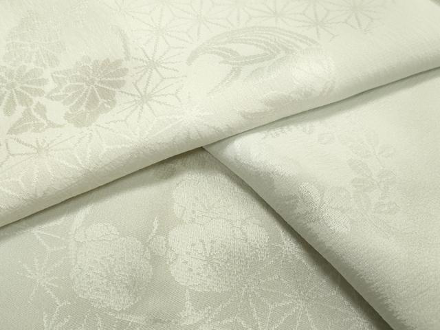 平和屋着物●長襦袢　無双仕立て　花丸地紋　暈し染め　正絹　逸品　未使用　CABA1431gh