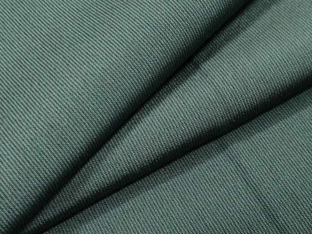 平和屋着物●男性　江戸小紋　お召地　万筋　黒緑色×革色　正絹　逸品　CABA1450gh