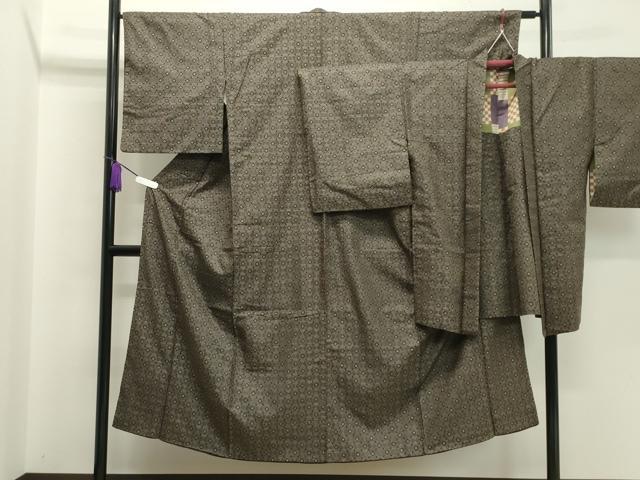 平和屋着物●本場大島紬　龍郷絣　アンサンブル　正絹　逸品　CABA1461gh