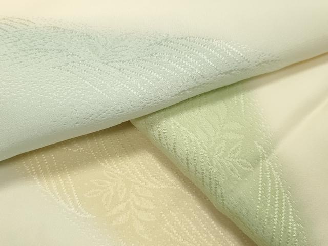 平和屋着物●長襦袢　無双仕立て　立波草木地紋　暈し染め　正絹　逸品　CABA1508gh