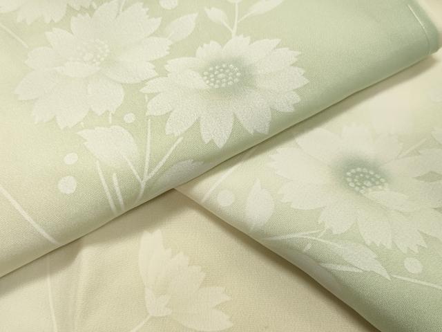 平和屋着物●長襦袢　袷　草花文　暈し染め　正絹　逸品　CABA1510gh