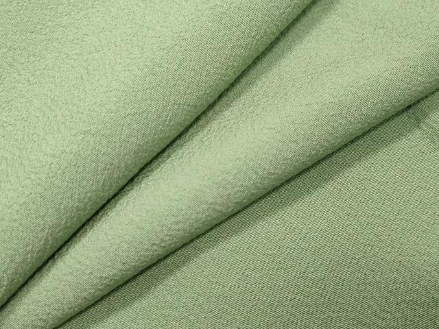 平和屋着物●上質な色無地　若菜色　正絹　逸品　CABA1562gh