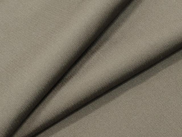 平和屋着物●上質なお召　煤色　正絹　逸品　CABA1585gh