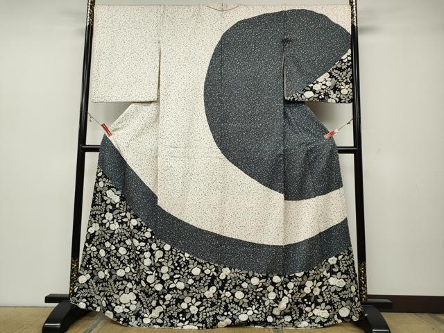 平和屋着物●訪問着　辻が花　絞り　正絹　逸品　CABA1631ut