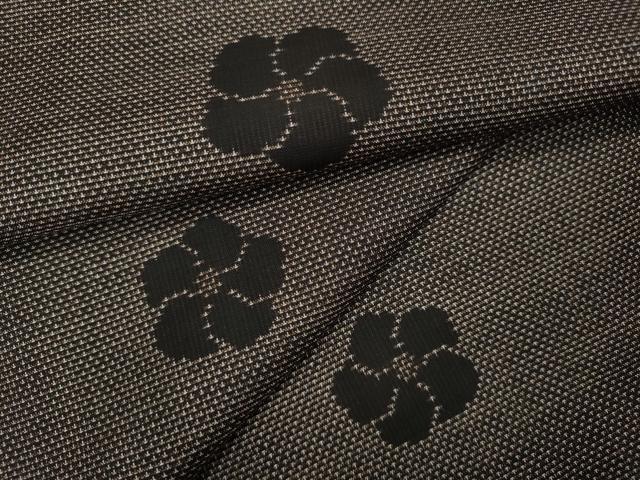 平和屋着物●本場大島紬　9マルキ　捻梅　西武百貨店扱い　正絹　逸品　CABA1666ut