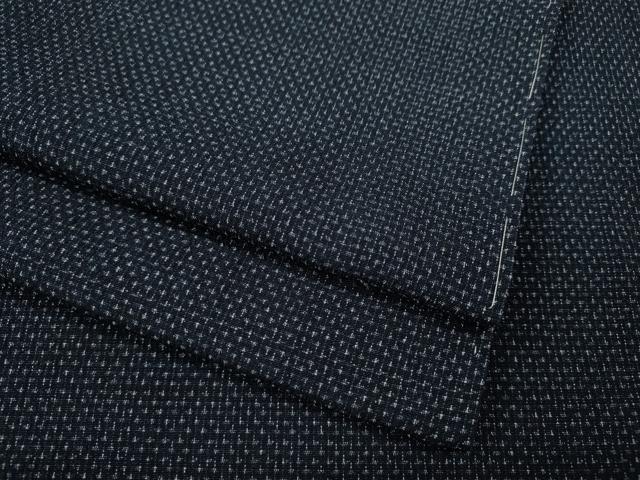 平和屋着物●本塩沢　蚊絣　正絹　逸品　未使用　CABA1790ut