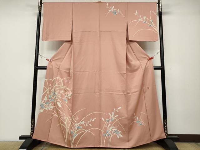 平和屋着物●訪問着　友禅　作家物　枝花文　正絹　逸品　CABA1840ut