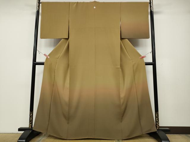 平和屋着物●訪問着　霞文　暈し染め　正絹　逸品　CABA1844ut