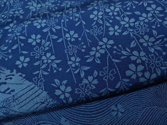 平和屋着物●訪問着　作家物　道長立波枝垂れ花文　仮絵羽　正絹　逸品　未使用　CABA1847ut 平和屋着物○訪問着 作家物 道長立波枝垂れ花文 仮絵羽