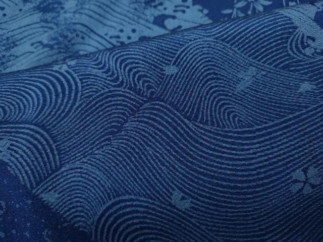 平和屋着物○訪問着 作家物 道長立波枝垂れ花文 仮絵羽