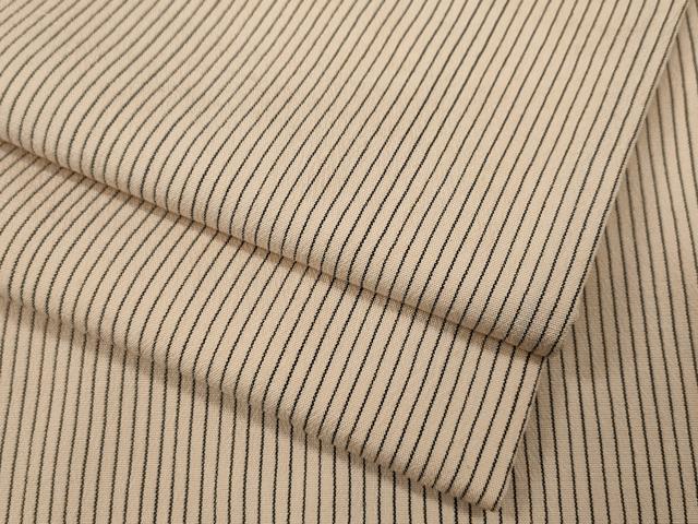平和屋着物●上質なお召　縞　正絹　逸品　CABA1866ut