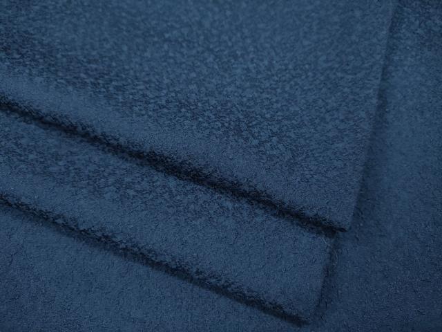 平和屋着物●上質な色無地　紋意匠　留紺色　正絹　逸品　CABA1881ut