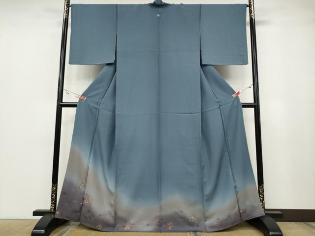 平和屋着物●豪華色留袖　流水芝草花文　暈し染め　金彩　阪急百貨店扱い　正絹　逸品　CABA1905ut