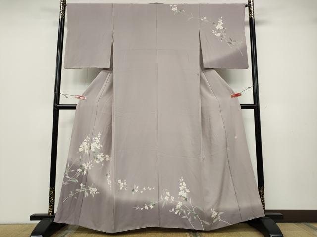 平和屋着物●訪問着　友禅　作家物　枝花文　暈し染め　正絹　逸品　CABA1906ut