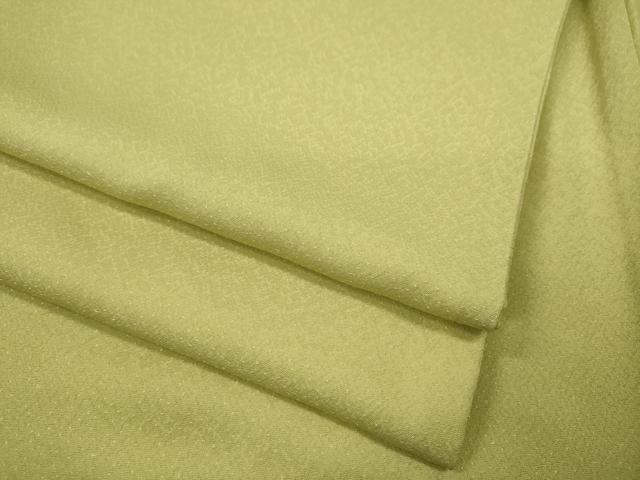 平和屋着物●上質な色無地　霞地紋　枯草色　正絹　逸品　CABA1915ut