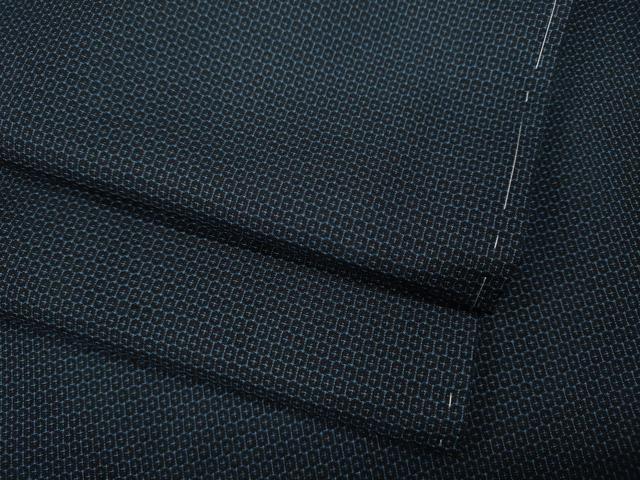 平和屋着物●男性　紬　120亀甲　正絹　逸品　未使用　CABA1978ut