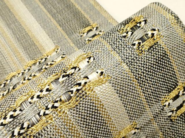 平和屋着物▽スリーシーズン 春夏秋 太鼓柄袋帯 組織 吉祥文 金糸