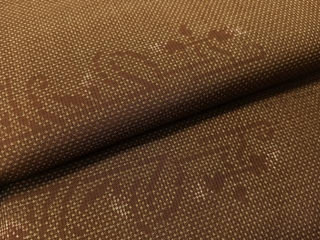 平和屋着物●本場大島紬　7マルキ　吉祥花文　正絹　逸品　CABA4405vp