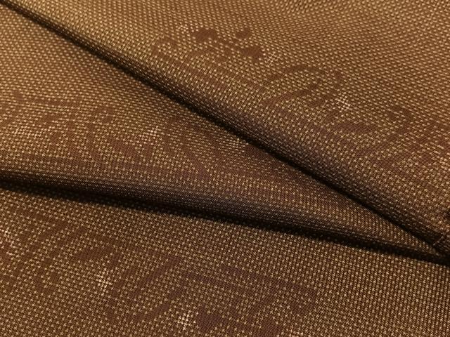 平和屋着物●本場大島紬　7マルキ　吉祥花文　正絹　逸品　CABA4405vp