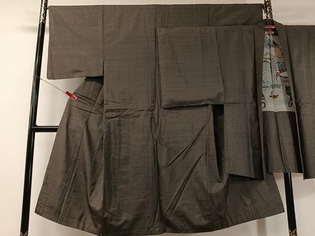 平和屋着物●男性　本場大島紬　アンサンブル　絣文様　正絹　逸品　CABA4658vp