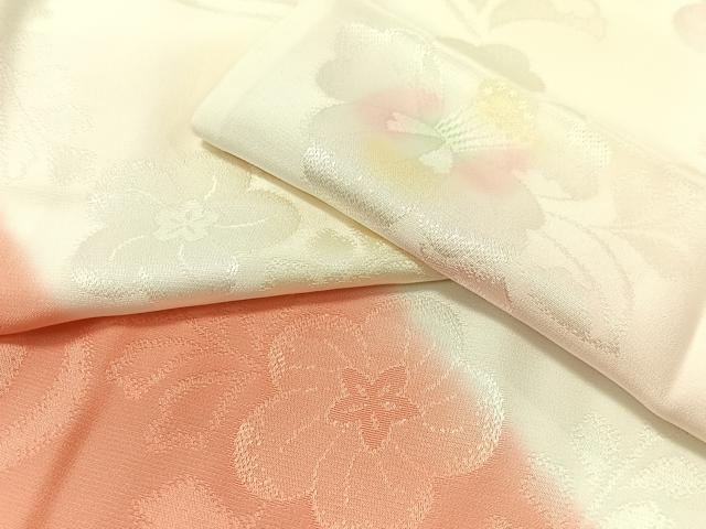 平和屋着物●振袖用長襦袢　袷　辻が花地紋　暈し染め　正絹　逸品　CABA4784vp