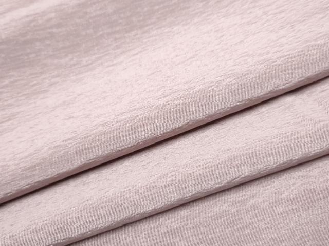 平和屋着物●上質な色無地　霞地紋　梅鼠色　鬼しぼ縮緬　正絹　逸品　CABA4813hy