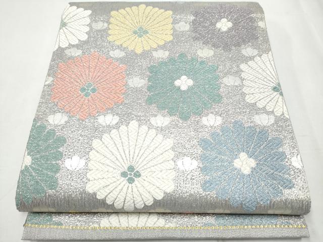 平和屋着物●京の名工　染匠　越後屋通博　六通柄袋帯　唐織　御綾染　宮中祥匠文様　正絹　逸品　CABA4907hy