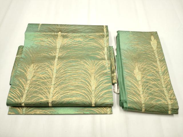 平和屋着物●西陣　川島織物　つけ帯　つくし　金糸　引箔　正絹　逸品　CABA4987hy