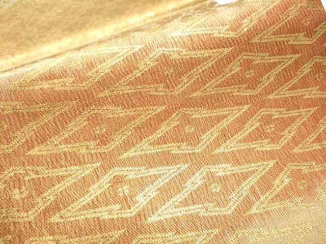 平和屋着物○紋屋井関 御寮織 六通柄袋帯 花菱文 金彩 正絹